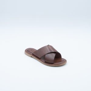 Ciabatta Incrociata Imbottita Marrone