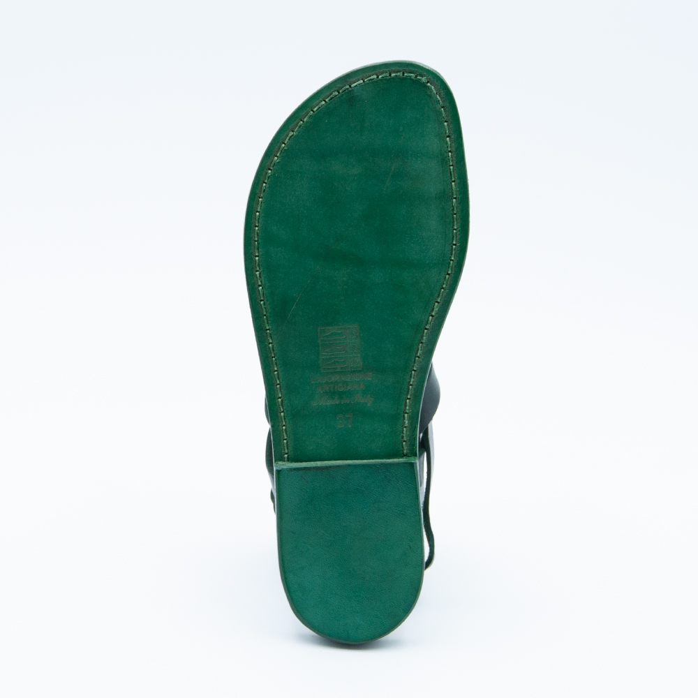 HangFan - Sandali da uomo in gomma, comodi da doccia, da spiaggia, infradito, Verde (Verde), 39 2/3 EU