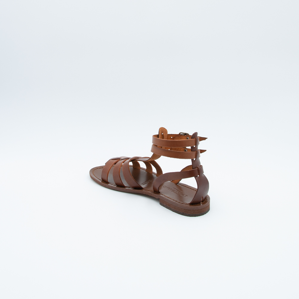 Sandali Da Donna Gladiatore Alti Fibia Alle Ginocchia E Polpaccio