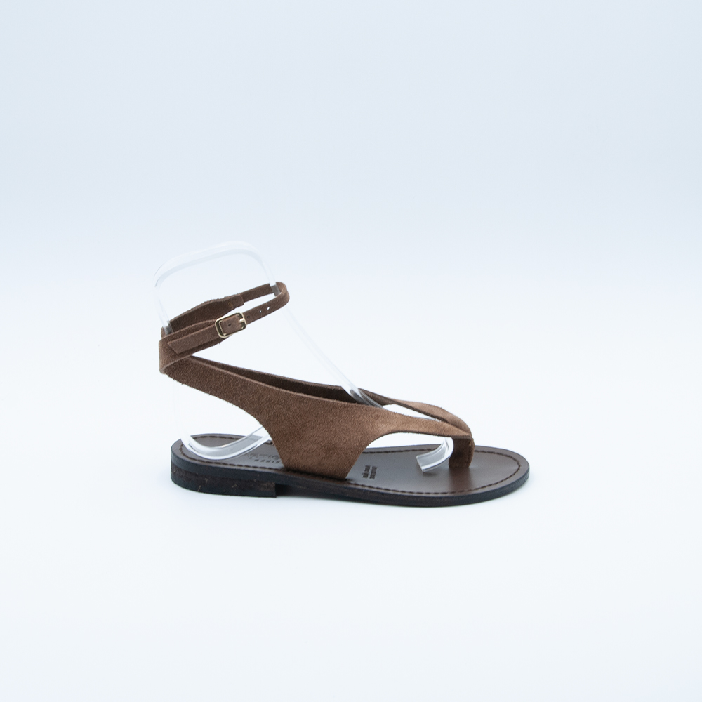 Sandalo Infradito in Camoscio Testa di Moro 2 Sandalo Infradito in Camoscio Testa di Moro - immagine 2