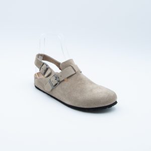 BioNatura | Sabot Uomo Ontario in Camoscio Tortora